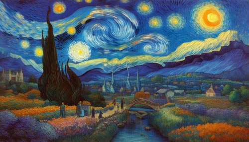 بررسی آثار ونگوک (شب پرستاره)