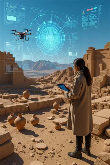 کابرد هوش مصنوعی و باستان شناسی 